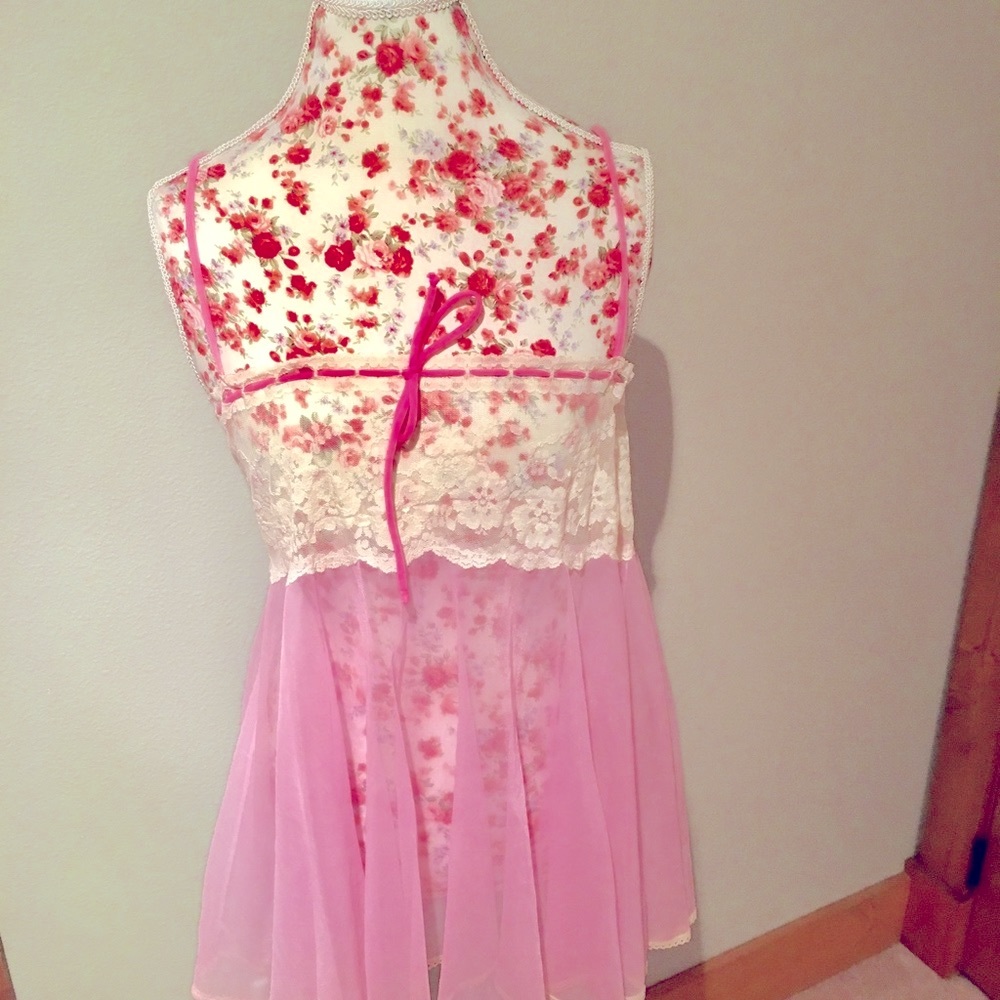Vintage pink babydoll